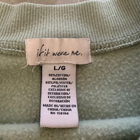 Sage green sweatshirt - Picture 2 of 2
